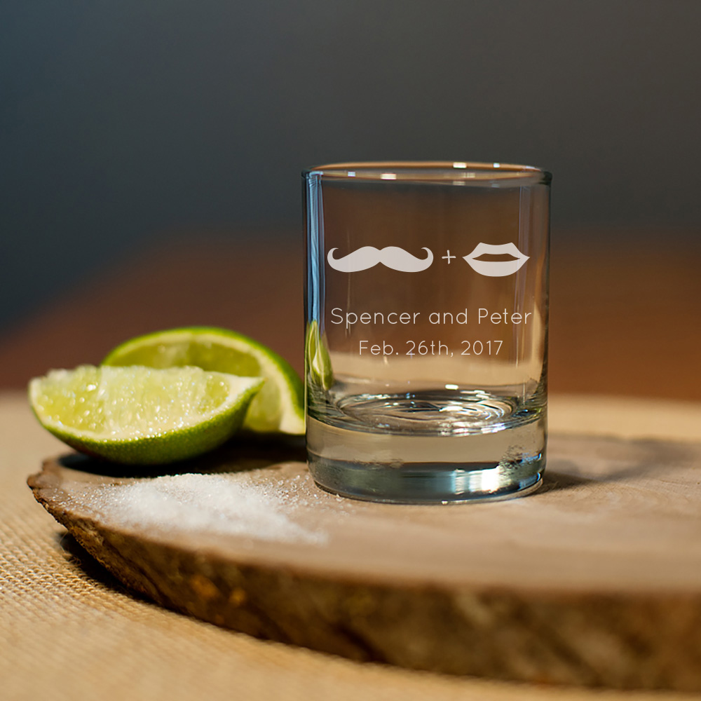 Engraved Shot/Votive Favor Glasses wedding favors